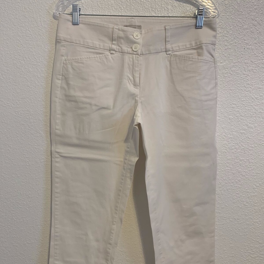 Classic Ann Taylor Loft White Original Crop Pant Woman's 2